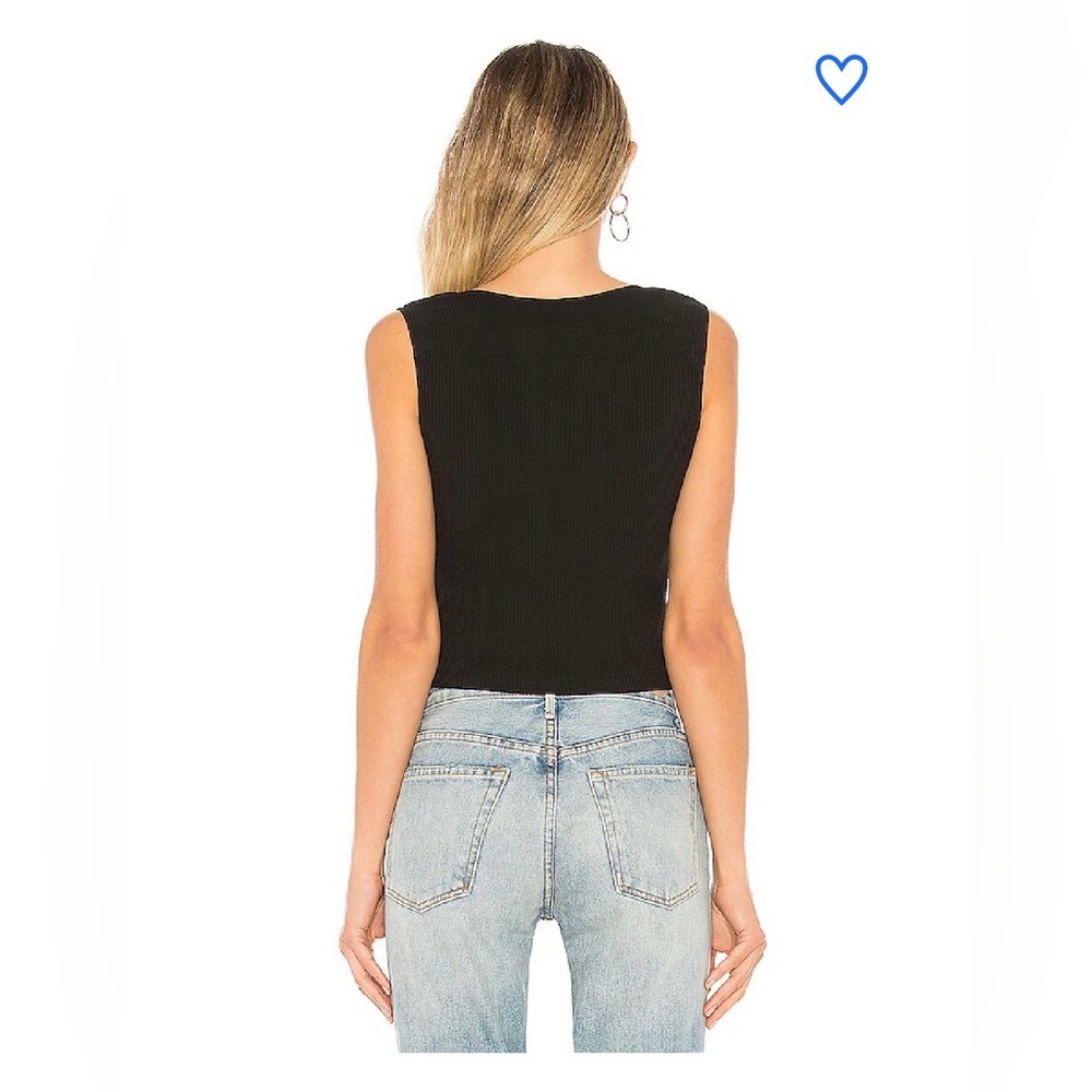 superdown Kelsie Ribbed Tank Top - Black - Picture 2 of 5